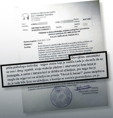 Izveštaj psihologa
