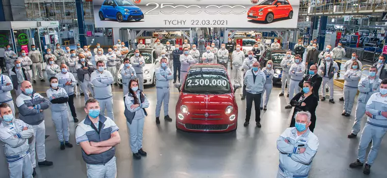 Dwa i pół miliona Fiatów 500 z fabryki w Tychach. Więcej niż Maluchów