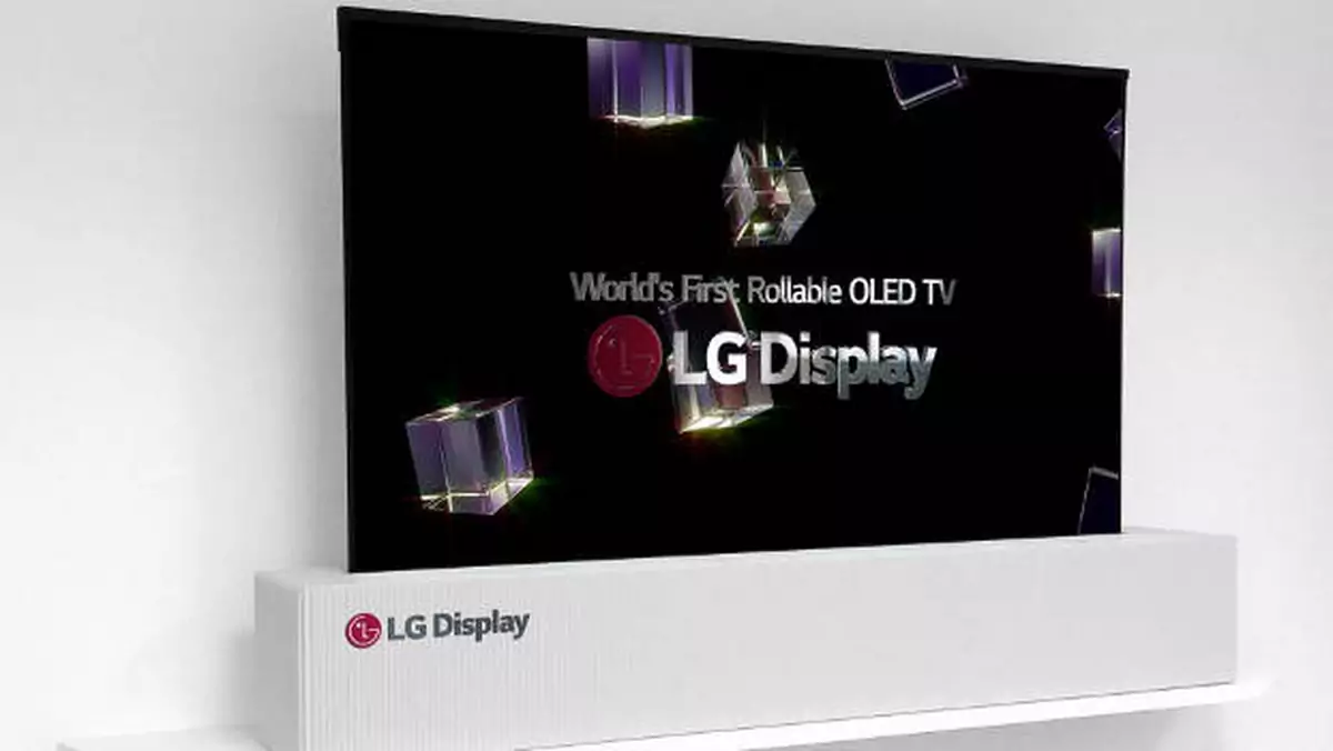 LG prezentuje 65" zwijany ekran OLED. To przyszłość telewizorów (CES 2018)