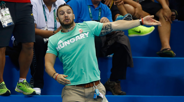 Shane Tusup három éve Rióban még akkori feleségét, Hosszút segítette a csúcsra /Fotó: Getty Images