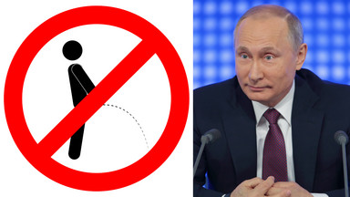 "Zakaz sikania w kierunku Rosji". Niecodzienny znak na granicy