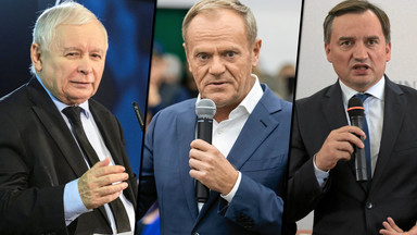 Kaczyński, Tusk i Ziobro na czele niechlubnego rankingu CBOS
