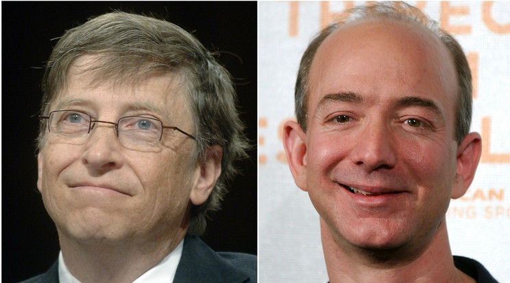 Bill Gates és Jeff Bezos /Fotók: Northfoto