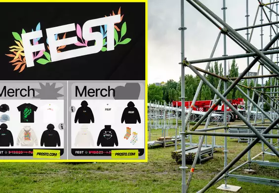 Producent sprzedaje merch FEST Festivalu. "Do każdego zamówienia naklejka"