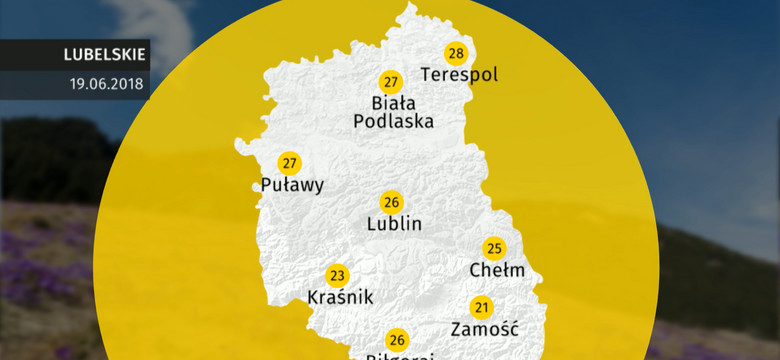 Prognoza pogody dla woj. lubelskiego - 19.06