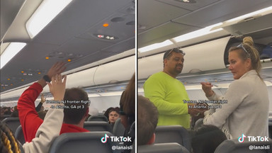 Aby pozbyć się niewygodnej pasażerki samolotu, głosowali podnosząc rękę