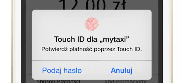 Aplikacja mytaxi umożliwia płatność za pomocą odcisku palca