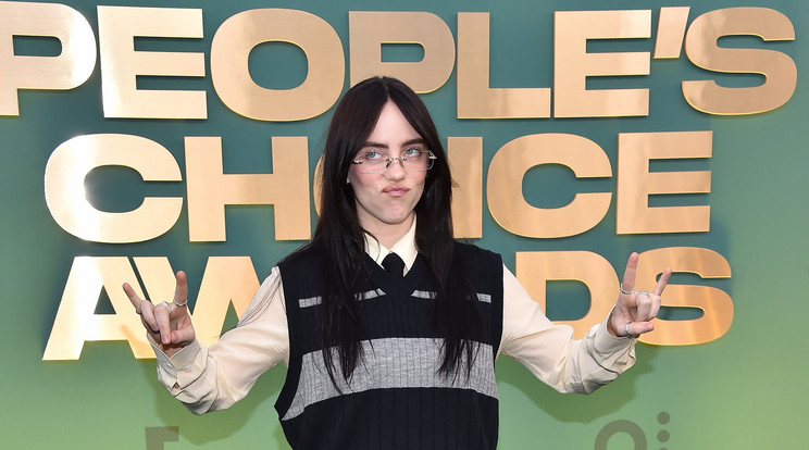 Billie Eilish is hazavihetett egy díjat a People's Choice Awards-ról /Fotó: Northfoto