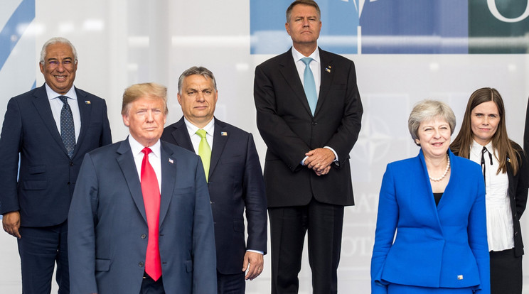 Trump és Orbán a NATO-csúcson. Orbán szerint növelni kell a védelemre szánt pénzt, de Trump kérése túlzás / Fotó: MTI
