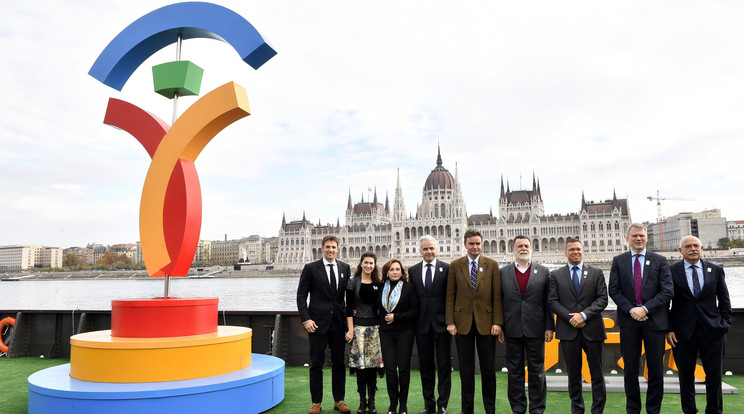 Népszerűsítik a budapesti olimpiát /Fotó: MTI-Illyés Tibor