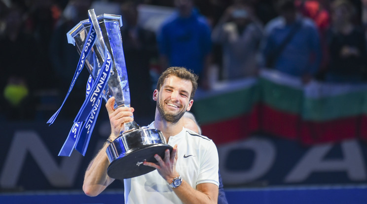 Grigor Dimitrov karrierje legnagyobb sikerét érte el /Fotó: AFP