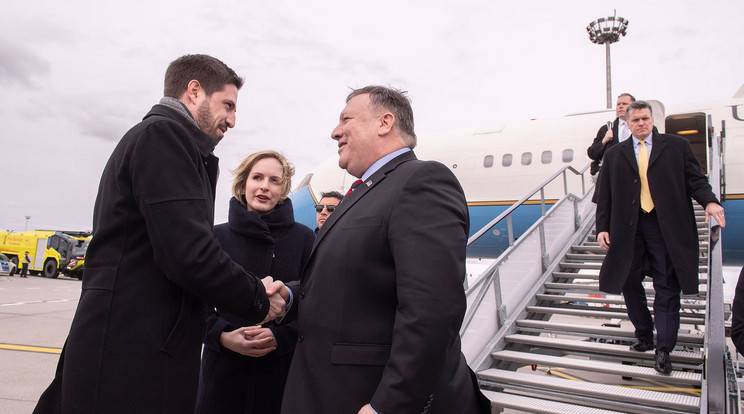 Mike Pompeo budapestre érkezett / Fotó: MTI/KKM/Kovács Márton