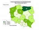 Stopa bezrobocia rejestrowanego w Polsce - lipiec 2013, źródło: GUS