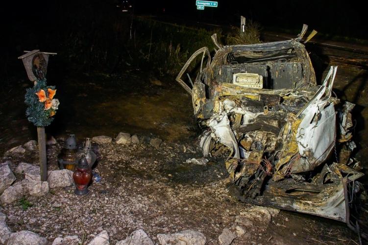 Halálos baleset Dunaegyháza közelében / Fotó: Police.hu