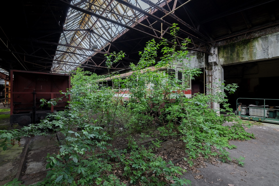 Opuszczone Warsztaty Naprawcze GKW w Rozbarku (Bytom)