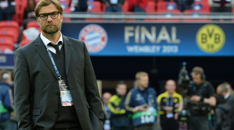 Klopp 2013-ban Bajnokok 
Ligája-döntőt veszített a Borussia 
Dortmunddal a Bayern München 
ellen. Most liverpooliként venne 
revansot a nyolcaddöntőben / Fotó:  MTI EPA Andreas Gebert