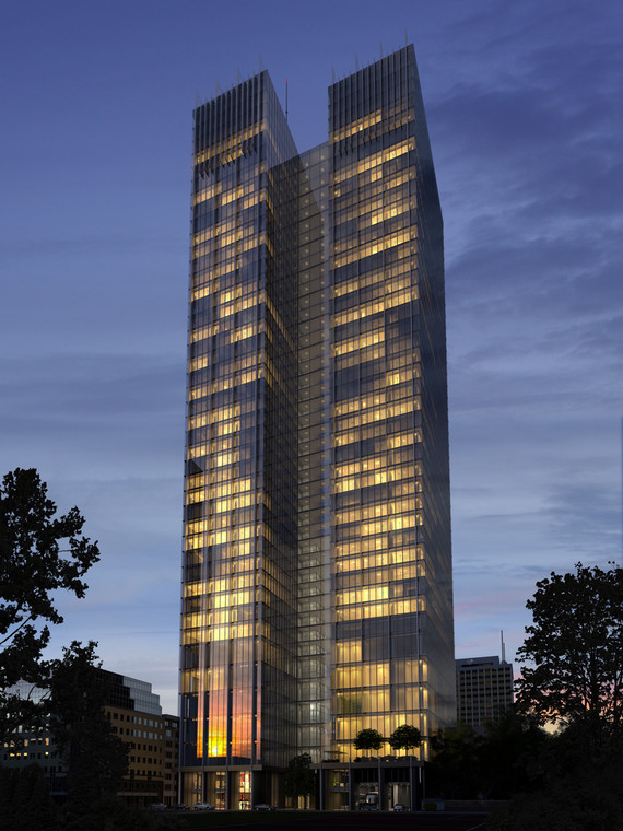 Wizualizacja 180-metrowego wieżowca BBI Development, który ma powstać w centrum Warszawy (3). Fot. materiały BBI Development