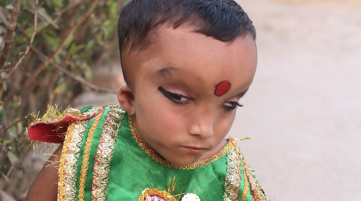 A helyiek szerint a fiú Ganesha reinkarnációja / Fotó: Northfoto