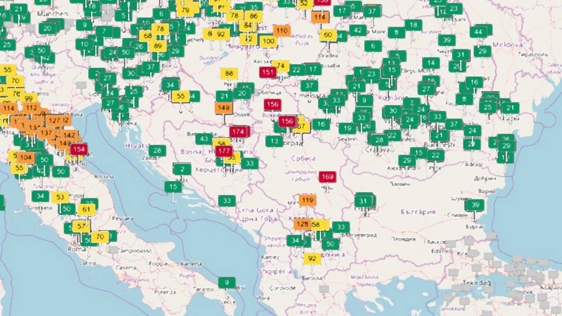 Srbija na mapi nije zelena i to znači samo jedno - imamo problem