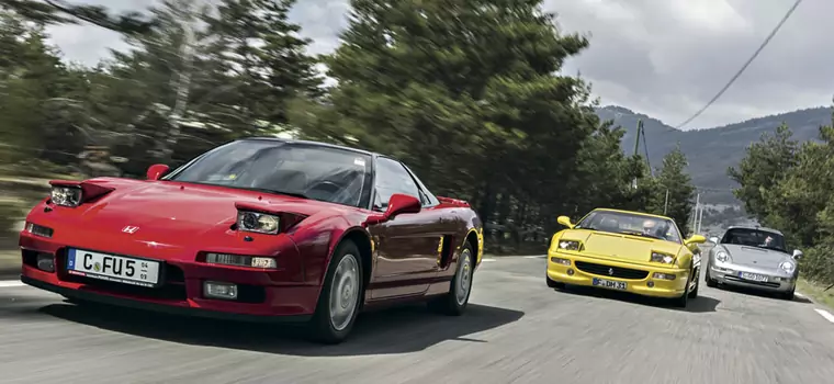 Auta marzeń z lat 90. - Honda NSX kontra Ferrari F355 GTS i Porsche 911 Targa