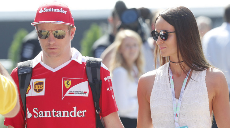 Kimi Räikkönen és Minttu vasárnap hivatalosan is összekötötték életüket /Fotó: Fuszek Gábor
