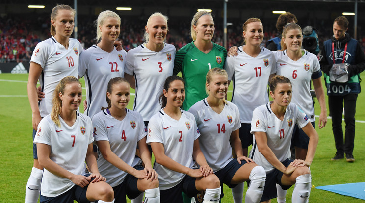 A norvég női labdarúgó-válogatott /Fotó: AFP