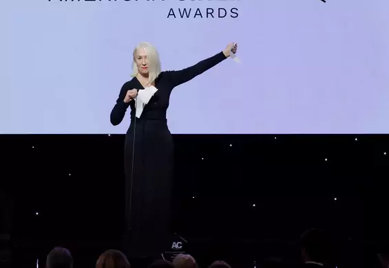 Helen Mirren odebrała nagrodę i podarła kartkę z przemówieniem. Wymowny gest