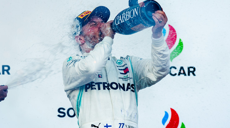 Valtteri Bottas a 2019-es esztendőben már a második sikerét aratta, az Ausztrál után az Azeri Nagydíjon is nyert /Fotó: Getty Images