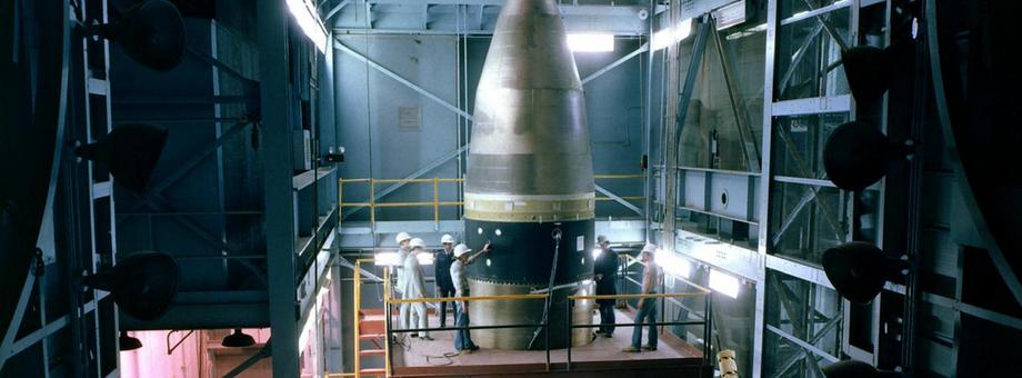US Minuteman III ICBM Nuclear Missile in Silo