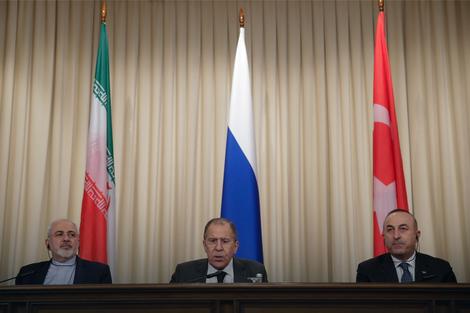 Mohamed Džavad Zarif, Sergej Lavrov, Mevlut Čavušoglu - savez za mir u Siriji