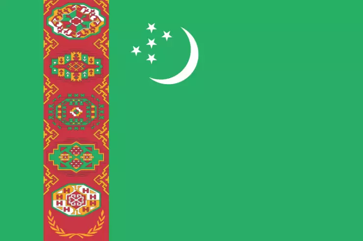 flaga_turkmenistan