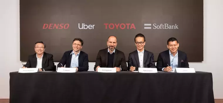 Uber dostanie miliard dolarów od Toyoty, DENSO i SoftBank Vision Fund na technologie autonomicznej jazdy