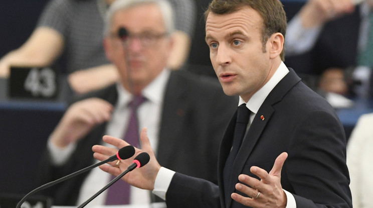 Emmanuel Macron francia elnök EU-választási kampányfilmje /Fotó: MTI/EPA - Patrick Seeger