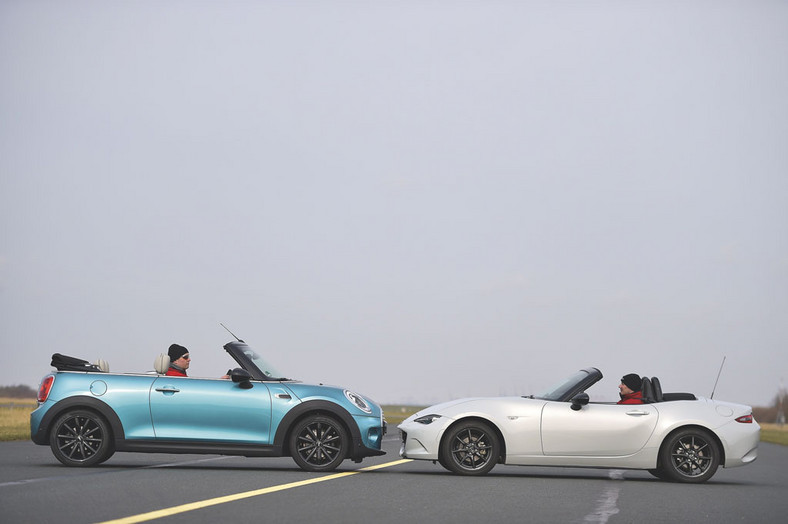 Mini Cooper Cabrio kontra Mazda MX-5 - kabriolety pełne radości