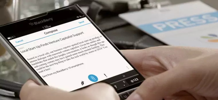 BlackBerry Venice z Androidem na pierwszym zdjęciu