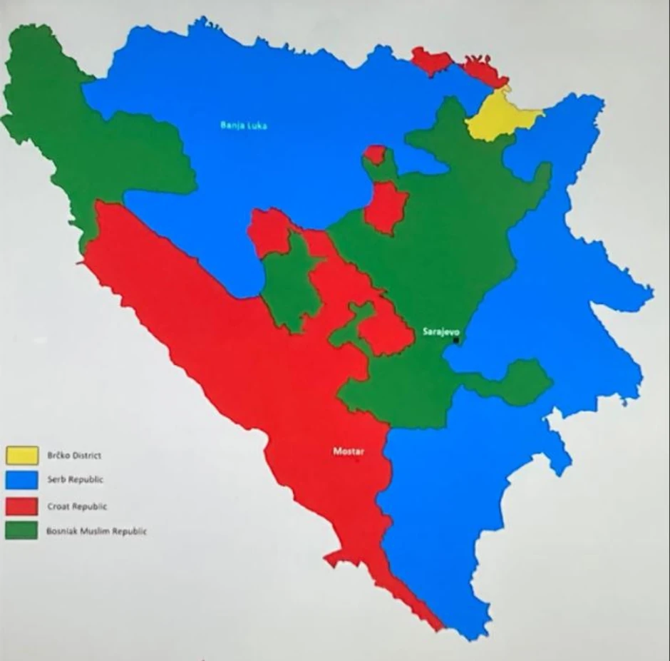 Nova mapa BiH pravila se usred Zagreba