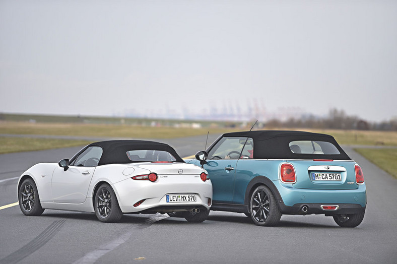 Mini Cooper Cabrio kontra Mazda MX-5 - kabriolety pełne radości