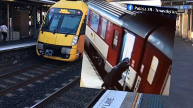 73-latka chciała wskoczyć do jadącego pociągu i spadła na tory