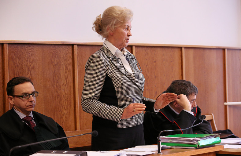 Krystyna Kornicka-Ziobro podczas procesu (19.01.2017)