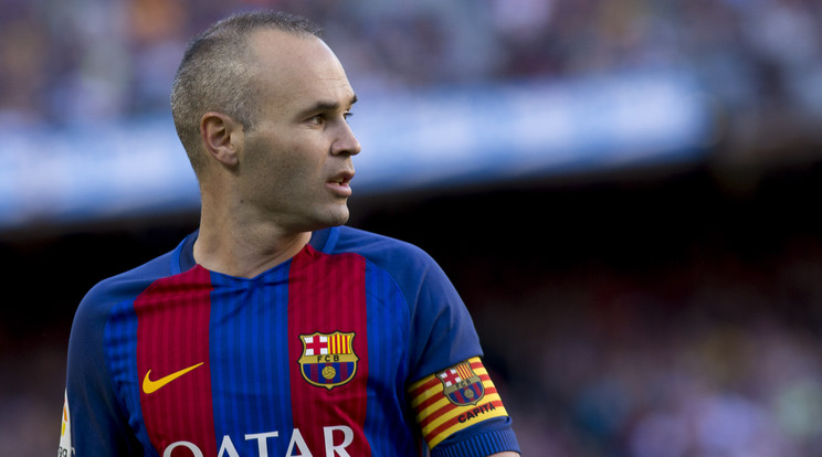 Andrés Iniesta/Fotó: AFP