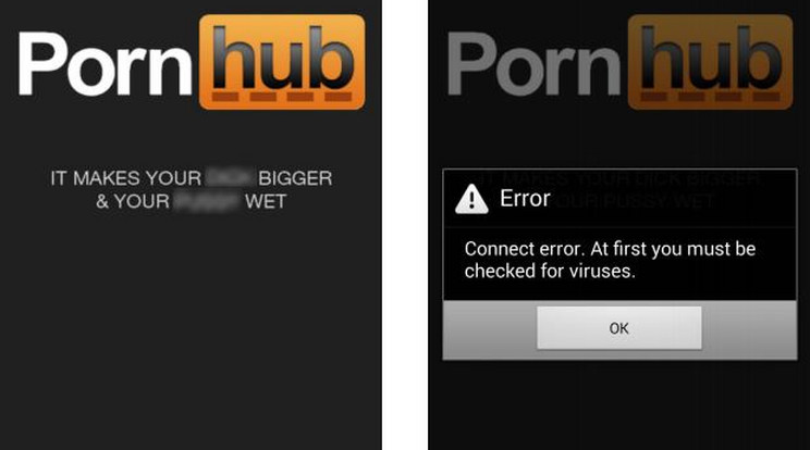 Hamis Pornhub alkalmazással csalják be a gyanútlanokat a csőbe