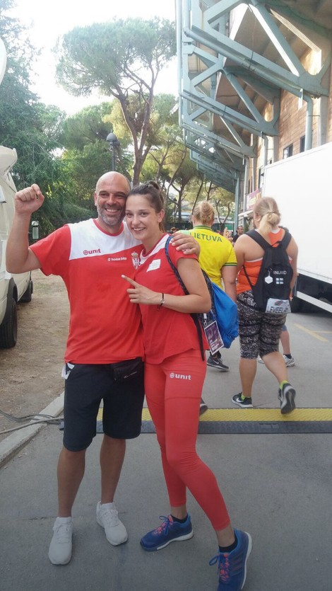 Milica sa trenerom Markom Milinkovim