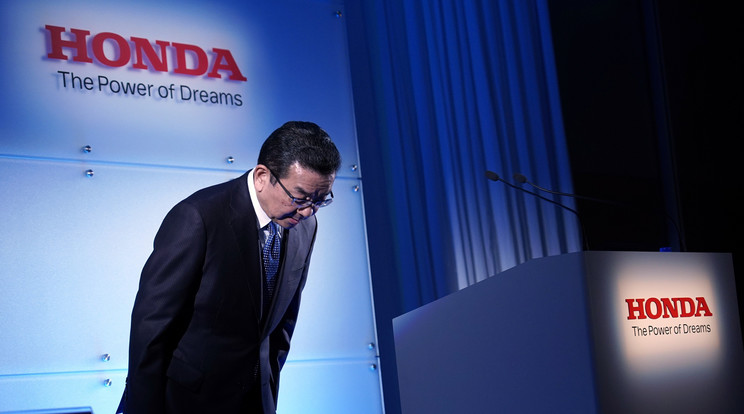 Hacsigo Takahiro, a Honda japán járműgyártó elnök-vezérigazgatója / Fotó: MTI EPA Franck Robichon