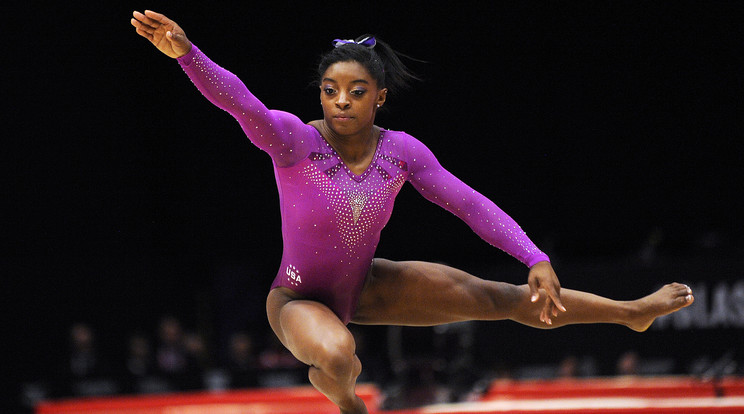 Simone Biles 19 éves kora ellenére hatalmas sikereket ért el /Fotó: AFP