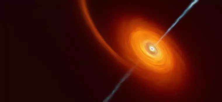 Czarna dziura zmieniła gwiazdę w spaghetti i wystrzeliła promień światła prosto w Ziemię