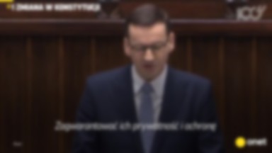 Siedem zapowiedzi z expose Morawieckiego