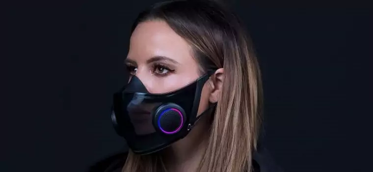 Project Hazel oficjalnie. Razer prezentuje maskę ochronną z podświetleniem RGB [CES 2021]