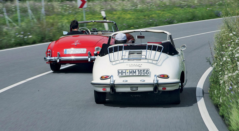 Mercedes 190 SL kontra Porsche 356 B - elegancja kontra ambicja