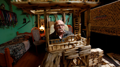 Niezwykła pasja 60-latka z Rudy Śląskiej. Projektuje świat z zapałek