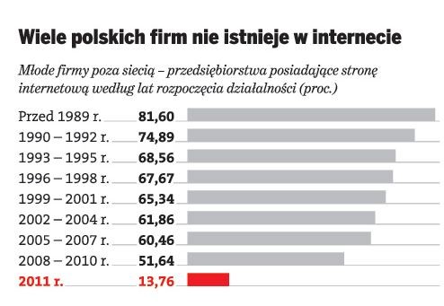 Wiele polskich firm nie istnieje w internecie